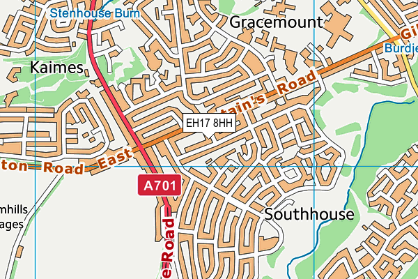 EH17 8HH map - OS VectorMap District (Ordnance Survey) EH17 8HH map - OS VectorMap District (Ordnance Survey)