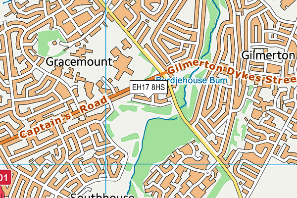 EH17 8HS map - OS VectorMap District (Ordnance Survey) EH17 8HS map - OS VectorMap District (Ordnance Survey)
