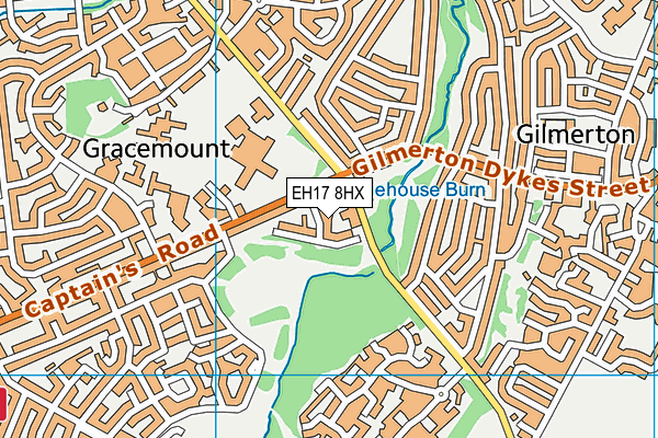 EH17 8HX map - OS VectorMap District (Ordnance Survey) EH17 8HX map - OS VectorMap District (Ordnance Survey)