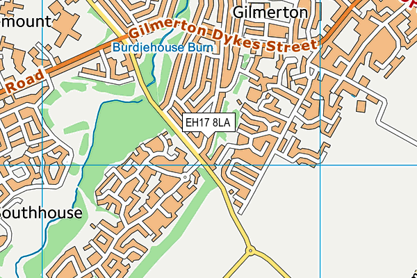 EH17 8LA map - OS VectorMap District (Ordnance Survey) EH17 8LA map - OS VectorMap District (Ordnance Survey)