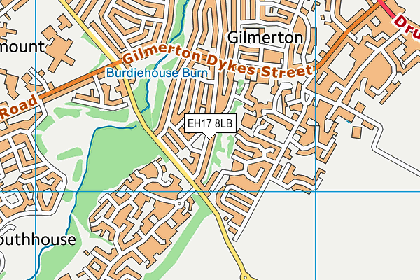 EH17 8LB map - OS VectorMap District (Ordnance Survey) EH17 8LB map - OS VectorMap District (Ordnance Survey)