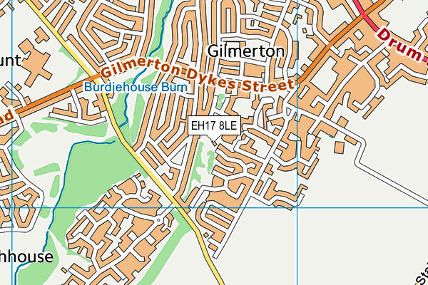 EH17 8LE map - OS VectorMap District (Ordnance Survey) EH17 8LE map - OS VectorMap District (Ordnance Survey)