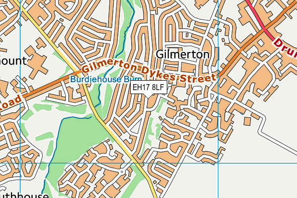 EH17 8LF map - OS VectorMap District (Ordnance Survey) EH17 8LF map - OS VectorMap District (Ordnance Survey)