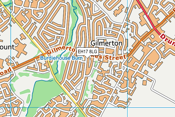 EH17 8LG map - OS VectorMap District (Ordnance Survey) EH17 8LG map - OS VectorMap District (Ordnance Survey)