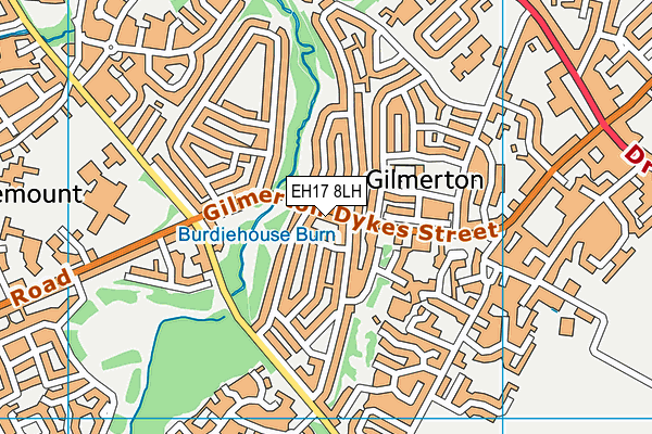 EH17 8LH map - OS VectorMap District (Ordnance Survey) EH17 8LH map - OS VectorMap District (Ordnance Survey)