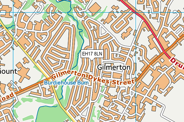 EH17 8LN map - OS VectorMap District (Ordnance Survey) EH17 8LN map - OS VectorMap District (Ordnance Survey)