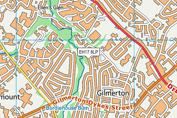 EH17 8LP map - OS VectorMap District (Ordnance Survey) EH17 8LP map - OS VectorMap District (Ordnance Survey)