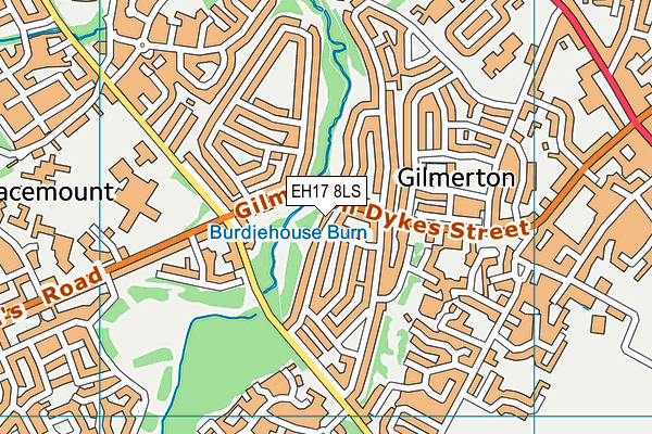 EH17 8LS map - OS VectorMap District (Ordnance Survey) EH17 8LS map - OS VectorMap District (Ordnance Survey)