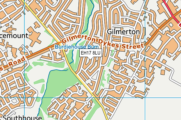 EH17 8LU map - OS VectorMap District (Ordnance Survey) EH17 8LU map - OS VectorMap District (Ordnance Survey)