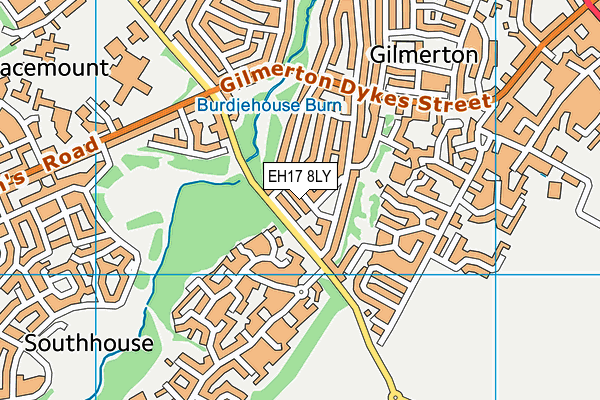 EH17 8LY map - OS VectorMap District (Ordnance Survey) EH17 8LY map - OS VectorMap District (Ordnance Survey)