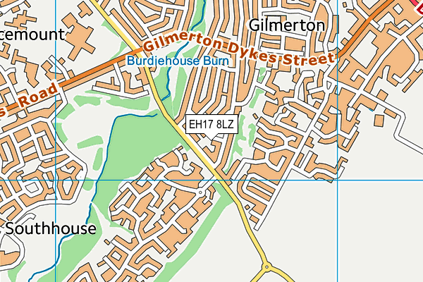 EH17 8LZ map - OS VectorMap District (Ordnance Survey) EH17 8LZ map - OS VectorMap District (Ordnance Survey)