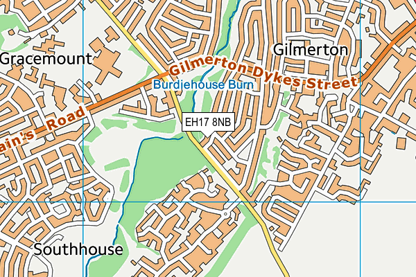 EH17 8NB map - OS VectorMap District (Ordnance Survey) EH17 8NB map - OS VectorMap District (Ordnance Survey)