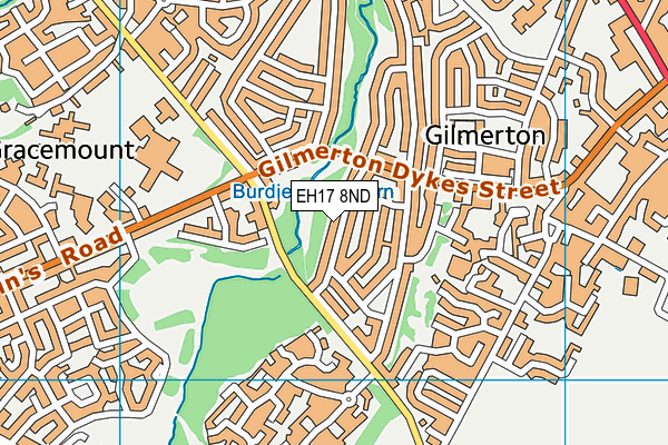 EH17 8ND map - OS VectorMap District (Ordnance Survey) EH17 8ND map - OS VectorMap District (Ordnance Survey)