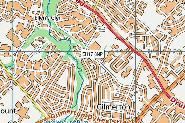 EH17 8NP map - OS VectorMap District (Ordnance Survey) EH17 8NP map - OS VectorMap District (Ordnance Survey)