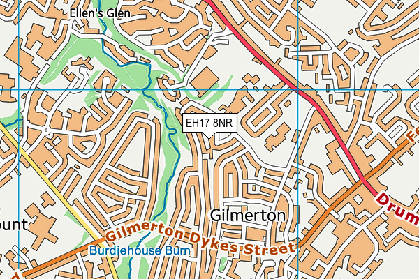 EH17 8NR map - OS VectorMap District (Ordnance Survey) EH17 8NR map - OS VectorMap District (Ordnance Survey)