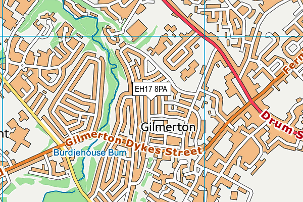 EH17 8PA map - OS VectorMap District (Ordnance Survey) EH17 8PA map - OS VectorMap District (Ordnance Survey)