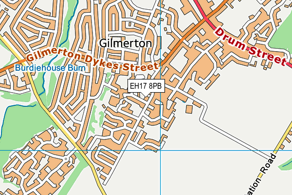 EH17 8PB map - OS VectorMap District (Ordnance Survey) EH17 8PB map - OS VectorMap District (Ordnance Survey)
