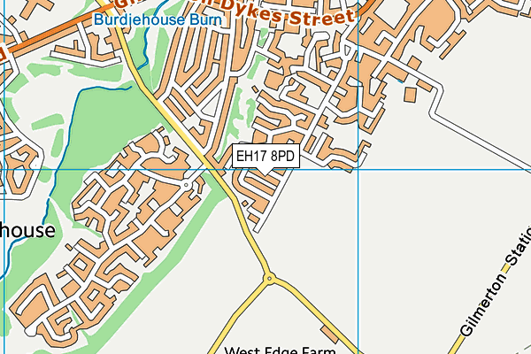 EH17 8PD map - OS VectorMap District (Ordnance Survey) EH17 8PD map - OS VectorMap District (Ordnance Survey)