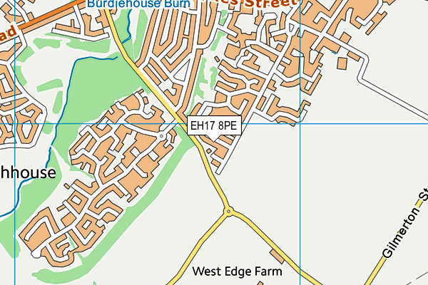 EH17 8PE map - OS VectorMap District (Ordnance Survey) EH17 8PE map - OS VectorMap District (Ordnance Survey)