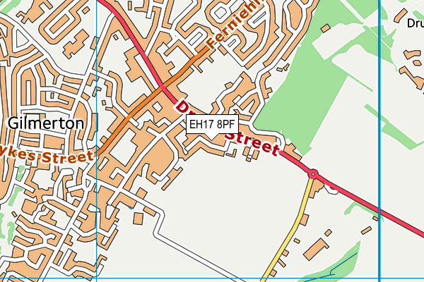 EH17 8PF map - OS VectorMap District (Ordnance Survey) EH17 8PF map - OS VectorMap District (Ordnance Survey)