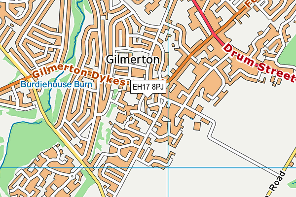 EH17 8PJ map - OS VectorMap District (Ordnance Survey) EH17 8PJ map - OS VectorMap District (Ordnance Survey)