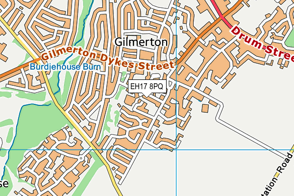 EH17 8PQ map - OS VectorMap District (Ordnance Survey) EH17 8PQ map - OS VectorMap District (Ordnance Survey)