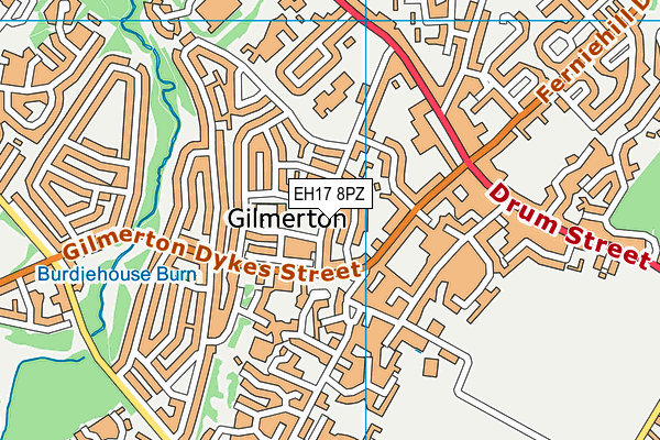 EH17 8PZ map - OS VectorMap District (Ordnance Survey) EH17 8PZ map - OS VectorMap District (Ordnance Survey)