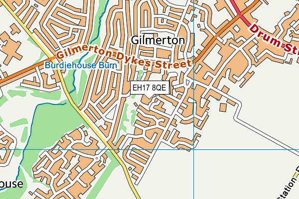 EH17 8QE map - OS VectorMap District (Ordnance Survey) EH17 8QE map - OS VectorMap District (Ordnance Survey)