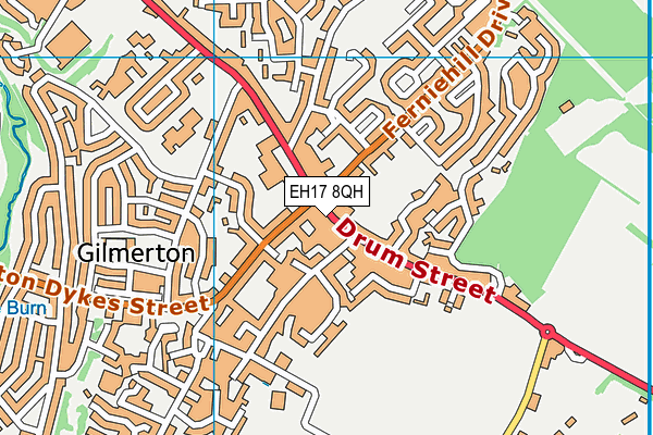 EH17 8QH map - OS VectorMap District (Ordnance Survey) EH17 8QH map - OS VectorMap District (Ordnance Survey)