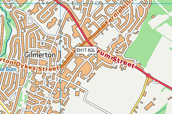 EH17 8QL map - OS VectorMap District (Ordnance Survey) EH17 8QL map - OS VectorMap District (Ordnance Survey)
