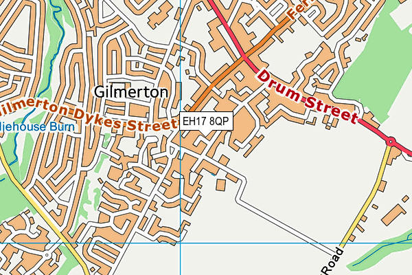 EH17 8QP map - OS VectorMap District (Ordnance Survey) EH17 8QP map - OS VectorMap District (Ordnance Survey)