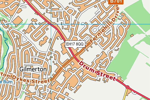 EH17 8QQ map - OS VectorMap District (Ordnance Survey) EH17 8QQ map - OS VectorMap District (Ordnance Survey)