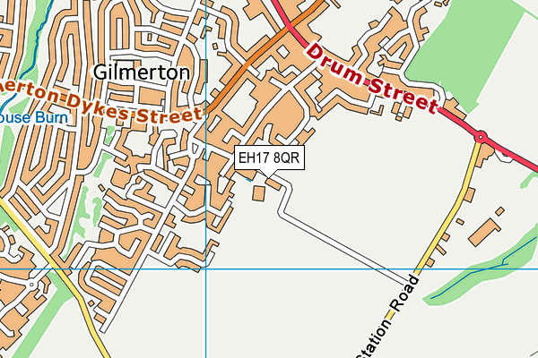 EH17 8QR map - OS VectorMap District (Ordnance Survey) EH17 8QR map - OS VectorMap District (Ordnance Survey)