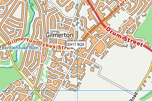 EH17 8QX map - OS VectorMap District (Ordnance Survey) EH17 8QX map - OS VectorMap District (Ordnance Survey)