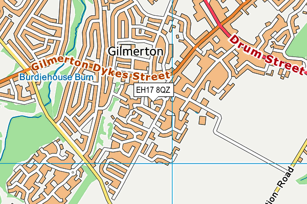 EH17 8QZ map - OS VectorMap District (Ordnance Survey) EH17 8QZ map - OS VectorMap District (Ordnance Survey)