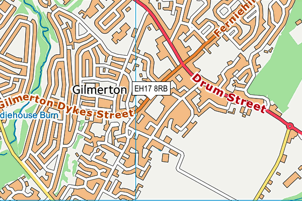 EH17 8RB map - OS VectorMap District (Ordnance Survey) EH17 8RB map - OS VectorMap District (Ordnance Survey)