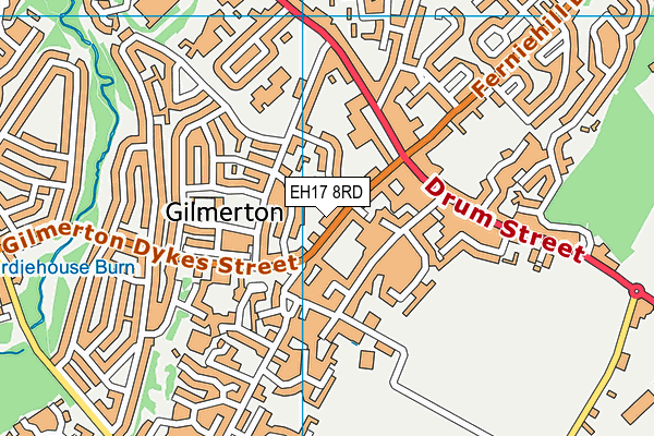 EH17 8RD map - OS VectorMap District (Ordnance Survey) EH17 8RD map - OS VectorMap District (Ordnance Survey)