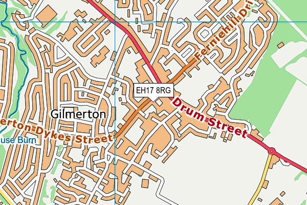 EH17 8RG map - OS VectorMap District (Ordnance Survey) EH17 8RG map - OS VectorMap District (Ordnance Survey)