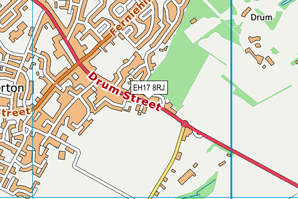 EH17 8RJ map - OS VectorMap District (Ordnance Survey) EH17 8RJ map - OS VectorMap District (Ordnance Survey)