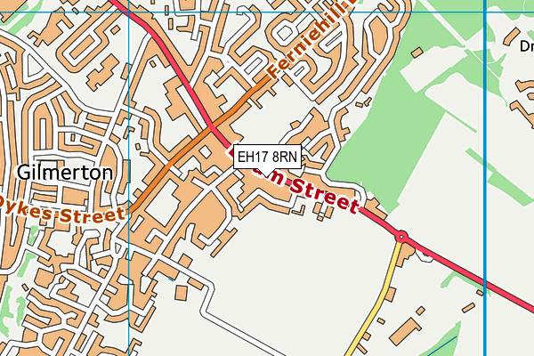 EH17 8RN map - OS VectorMap District (Ordnance Survey) EH17 8RN map - OS VectorMap District (Ordnance Survey)