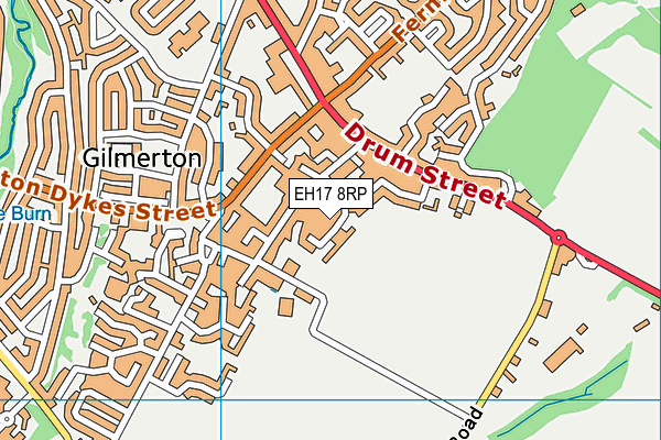 EH17 8RP map - OS VectorMap District (Ordnance Survey) EH17 8RP map - OS VectorMap District (Ordnance Survey)