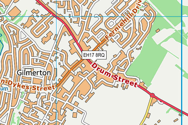 EH17 8RQ map - OS VectorMap District (Ordnance Survey) EH17 8RQ map - OS VectorMap District (Ordnance Survey)