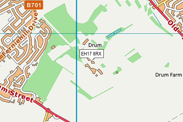 EH17 8RX map - OS VectorMap District (Ordnance Survey) EH17 8RX map - OS VectorMap District (Ordnance Survey)