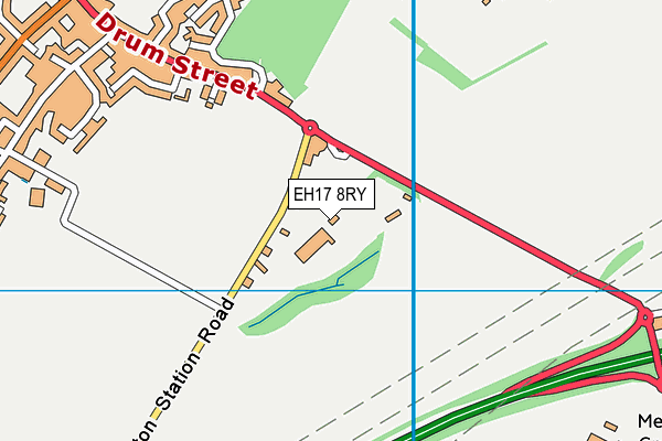 EH17 8RY map - OS VectorMap District (Ordnance Survey) EH17 8RY map - OS VectorMap District (Ordnance Survey)