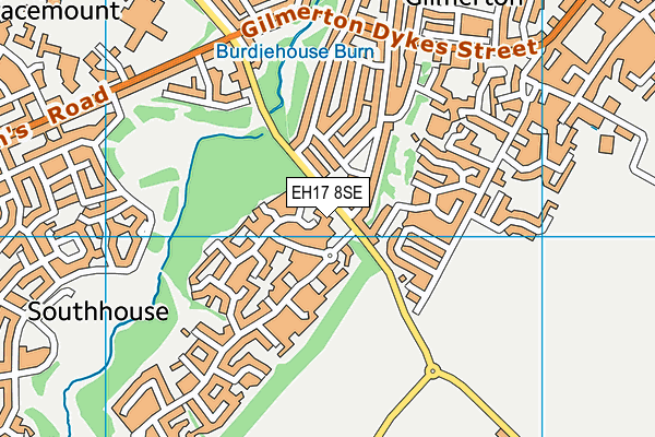 EH17 8SE map - OS VectorMap District (Ordnance Survey) EH17 8SE map - OS VectorMap District (Ordnance Survey)
