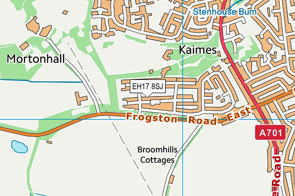 EH17 8SJ map - OS VectorMap District (Ordnance Survey) EH17 8SJ map - OS VectorMap District (Ordnance Survey)