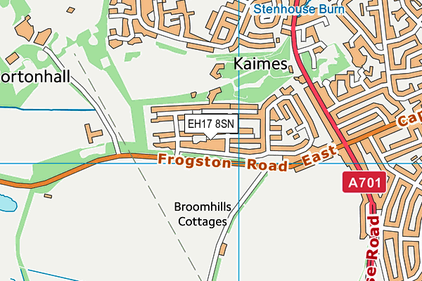 EH17 8SN map - OS VectorMap District (Ordnance Survey) EH17 8SN map - OS VectorMap District (Ordnance Survey)