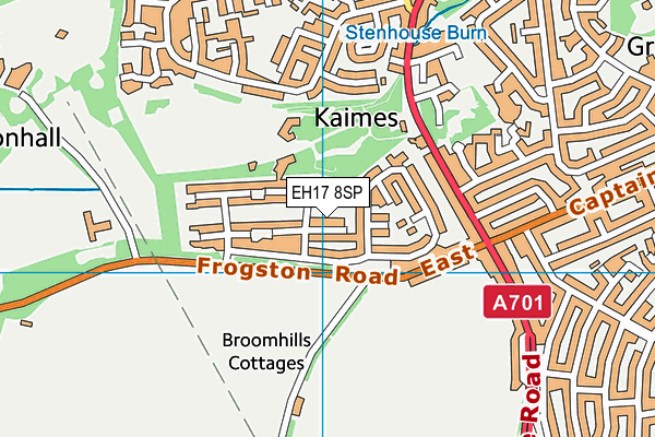 EH17 8SP map - OS VectorMap District (Ordnance Survey) EH17 8SP map - OS VectorMap District (Ordnance Survey)