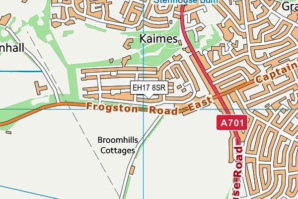 EH17 8SR map - OS VectorMap District (Ordnance Survey) EH17 8SR map - OS VectorMap District (Ordnance Survey)