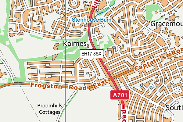 EH17 8SX map - OS VectorMap District (Ordnance Survey) EH17 8SX map - OS VectorMap District (Ordnance Survey)